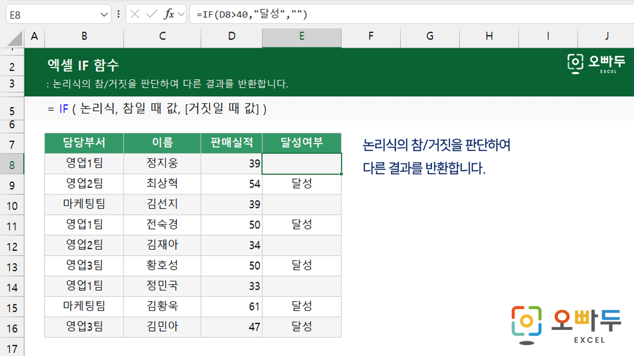 엑셀-IF-함수-사용법