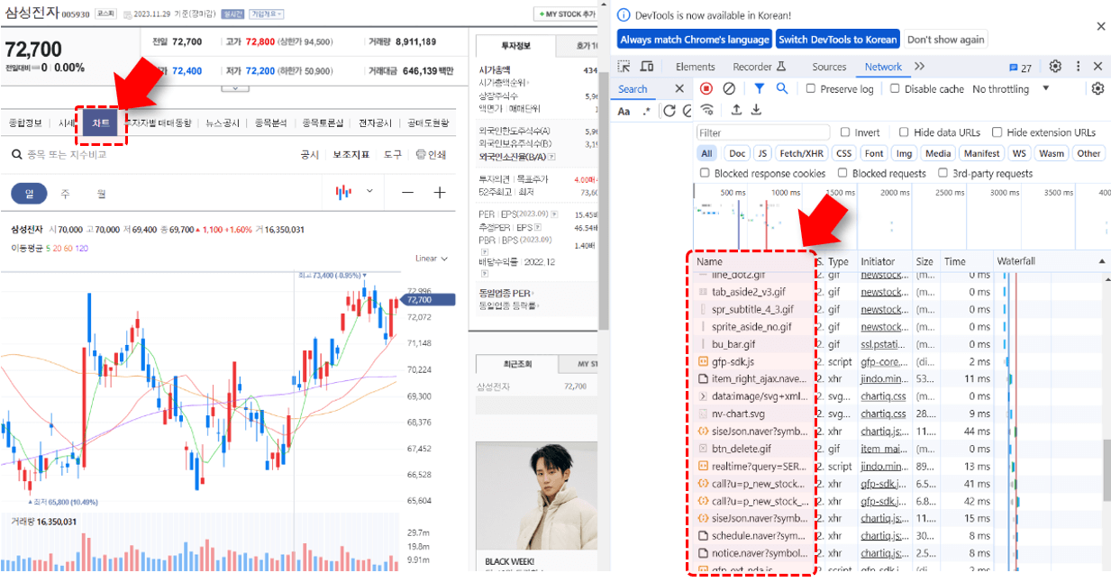 네이버 증권 주식 크롤링