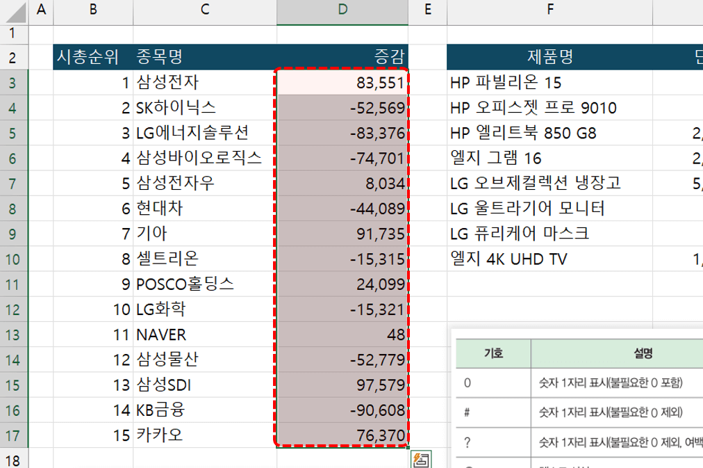 엑셀-주식스타일-서식